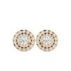 Rigel Round Stud Earrings - Yellow Gold - Ice Dazzle - VVX™ Diamond - Solitaire Earrings