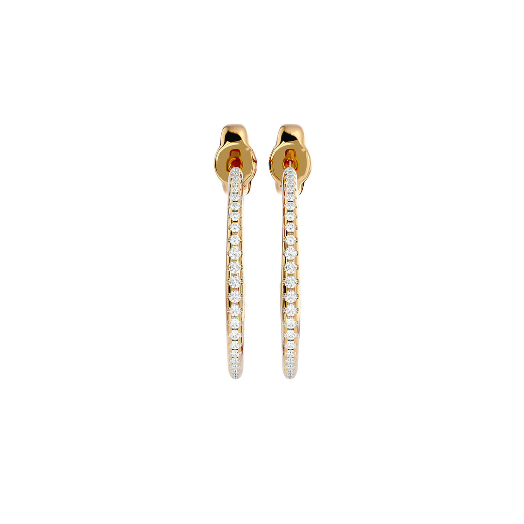 Echo Hoop Earrings - Yellow Gold
