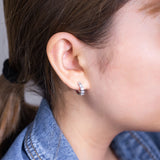 VVX™ Diamond - Eternity Hoop Earrings - 14K White Gold