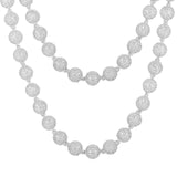 UltraLux™ Moissanite - 10mm Iced Bead Necklace