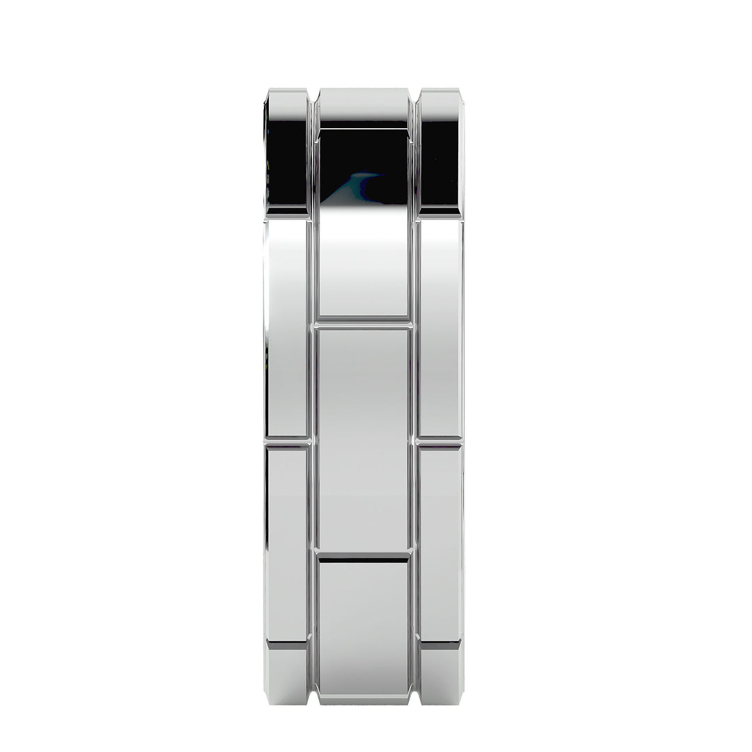 Elegant Comfort-Fit Band in Platinum with Polished Finish