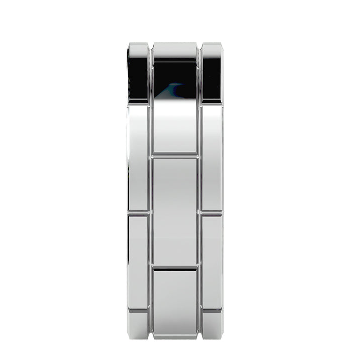 Elegant Comfort-Fit Band in Platinum with Polished Finish