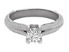  Close-up of Julia Engagement Ring showing intricate details