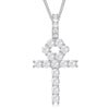 Ankh Cross Moissanite Pendant - Ice Dazzle - UltraLux™ Moissanite - Pendant