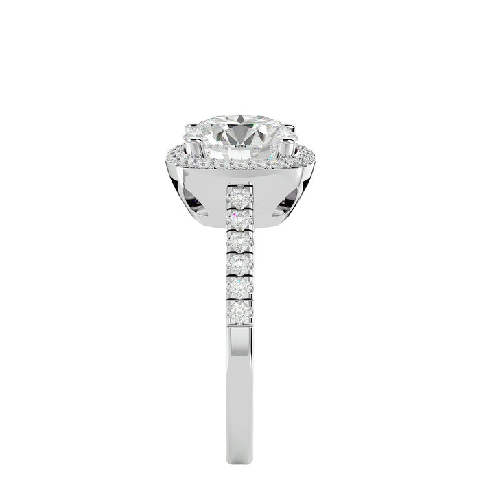 Celestial Engagement Ring - Ice Dazzle - VVX™ Lab Diamond - Engagement Rings #metal_white-gold