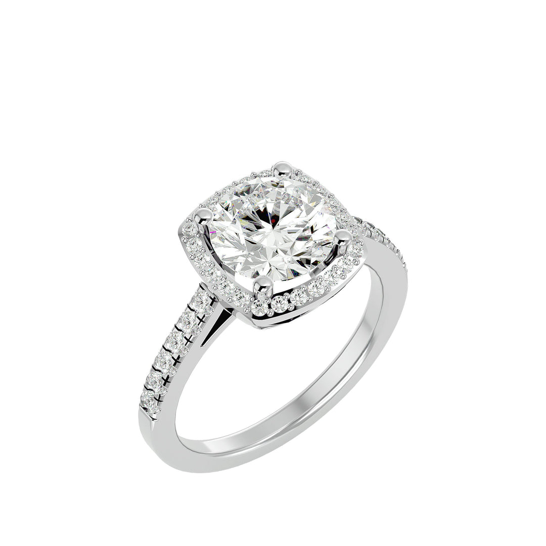 Celestial Engagement Ring - Ice Dazzle - VVX™ Lab Diamond - Engagement Rings #metal_white-gold