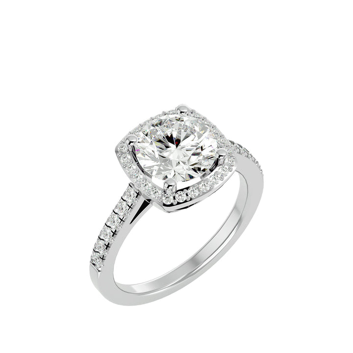 Celestial Engagement Ring - Ice Dazzle - VVX™ Lab Diamond - Engagement Rings #metal_white-gold