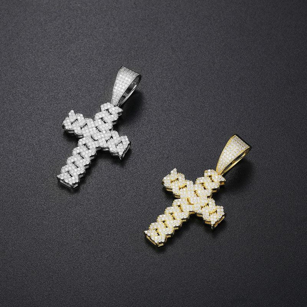 Divine Brilliance Cuban Pendant - Ice Dazzle - UltraLux™ Moissanite - Fashion Pendant