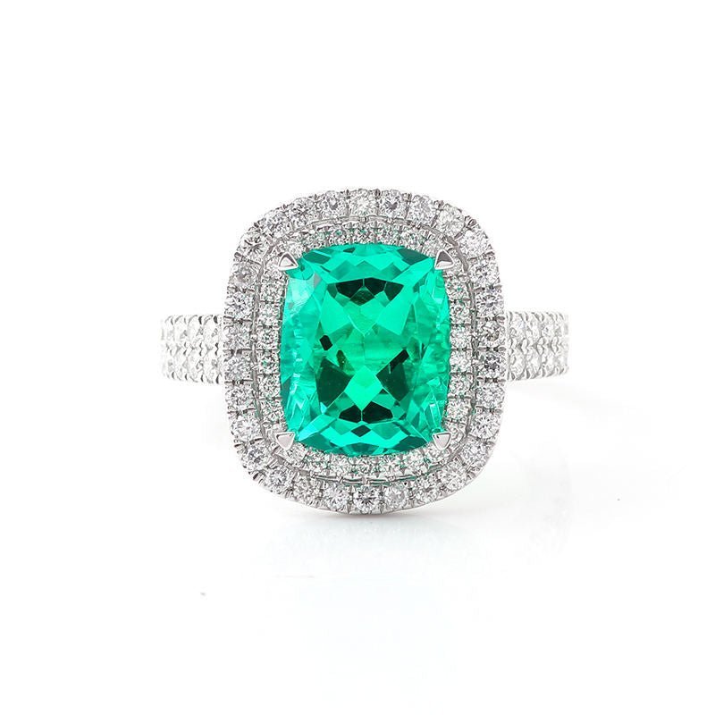 Emerald Engagement Ring - Ice Dazzle - VVX™ Lab Diamond - Engagement Rings