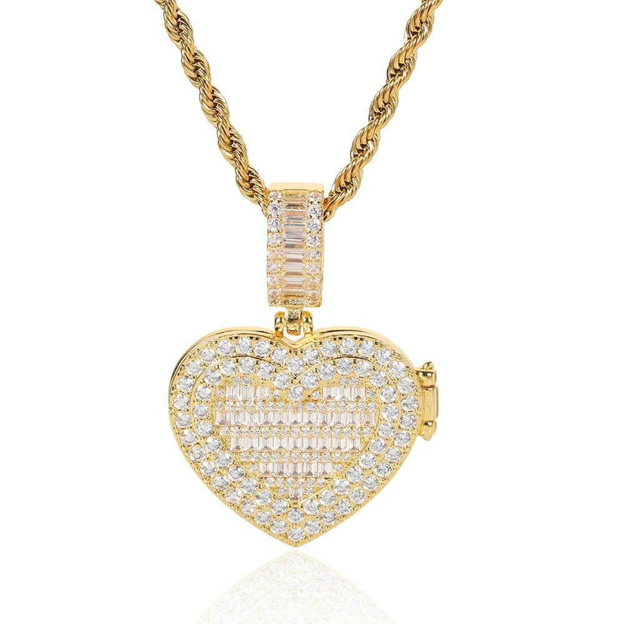 FreezeFrame™ Keepsake Pendant - Ice Dazzle - UltraLux™ Moissanite - Photo Pendant