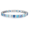 FrostBite™ Blue Moissanite Tennis Bracelet - Ice Dazzle - UltraLux™ Moissanite - Fashion