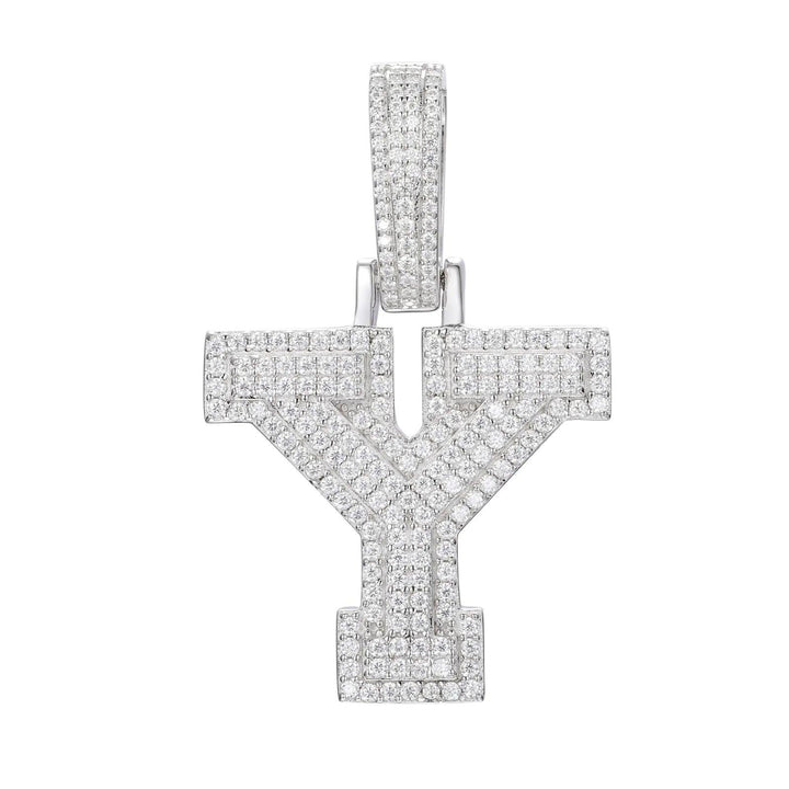 Ice Dazzle Letter Pendant - Ice Dazzle - UltraLux™ Moissanite - Pendant