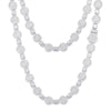 Ice Halo Tennis Necklace - Ice Dazzle - UltraLux™ Moissanite - Tennis Necklace