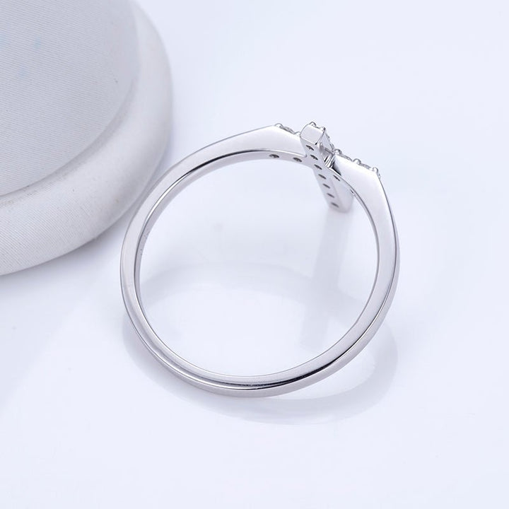 Lab Diamond Cross Fashion Ring - Ice Dazzle - VVX™ Lab Diamond - Fashion Rings