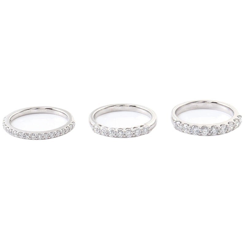 Lab Diamond Stackable Wedding Bands - Ice Dazzle - VVX™ Lab Diamond - Wedding Ring