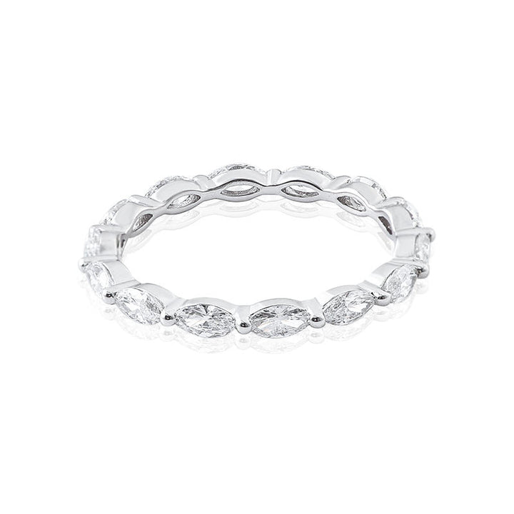 Minimal Marquise Wedding Band - Ice Dazzle - Ice Dazzle - Wedding Ring