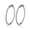 Moissanite Hoop Earrings - Ice Dazzle - UltraLux™ Moissanite - Hoop Earrings