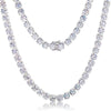 Moissanite Tennis Necklace - 10mm - Ice Dazzle - UltraLux™ Moissanite - Tennis Necklace
