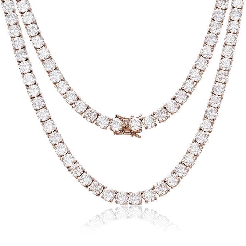 Moissanite Tennis Necklace - 2mm - Ice Dazzle - UltraLux™ Moissanite - Tennis Necklace