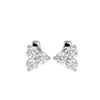 Polestar Round Stud Earrings - White Gold - Ice Dazzle - VVX™ Diamond - Solitaire Earrings