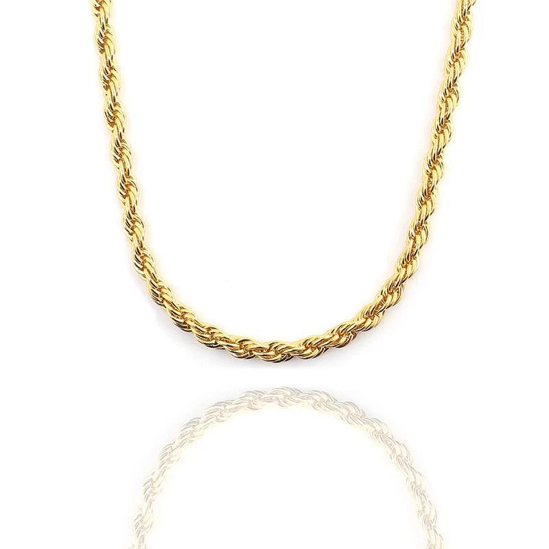 18k Gold Rope Chain - Elegance & Sophistication Redefined – Ice Dazzle