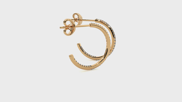 Echo Hoop Earrings - Yellow Gold