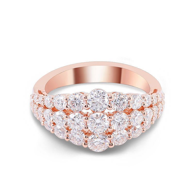 Tiara Tiered Wedding Band - Ice Dazzle - VVX™ Lab Diamond - Wedding Ring