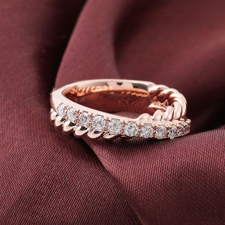 Unity - Row Wedding Band - Ice Dazzle - VVX™ Lab Diamond - Wedding Ring