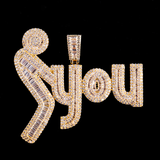 VVX™ Frostbite - "F You" Pendant - Yellow Gold