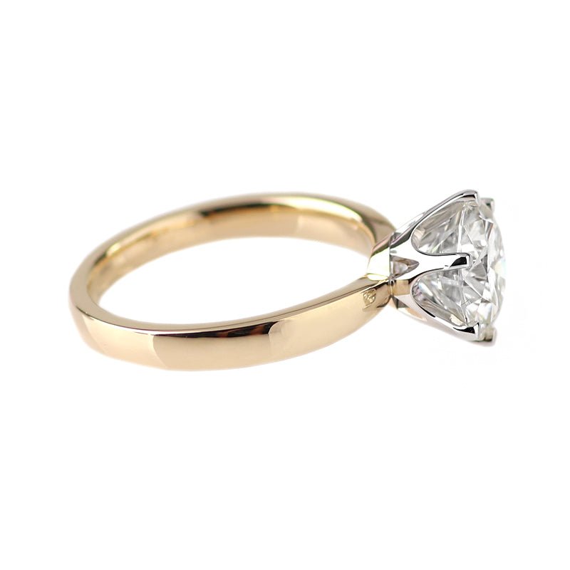 2 1/2 ctw Round Lab Diamond Solitaire Engagement Ring in 14K Yellow Gold - Ice Dazzle - VVX™ Lab Diamond - Solitaire Engagement Rings