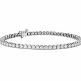 3mm Round Tennis Bracelet - Ice Dazzle - SynthaLux™ Moissanite - Tennis Bracelet