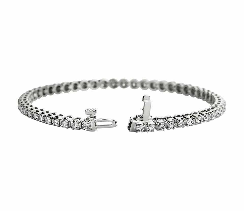 3mm Round Tennis Bracelet - Ice Dazzle - SynthaLux™ Moissanite - Tennis Bracelet