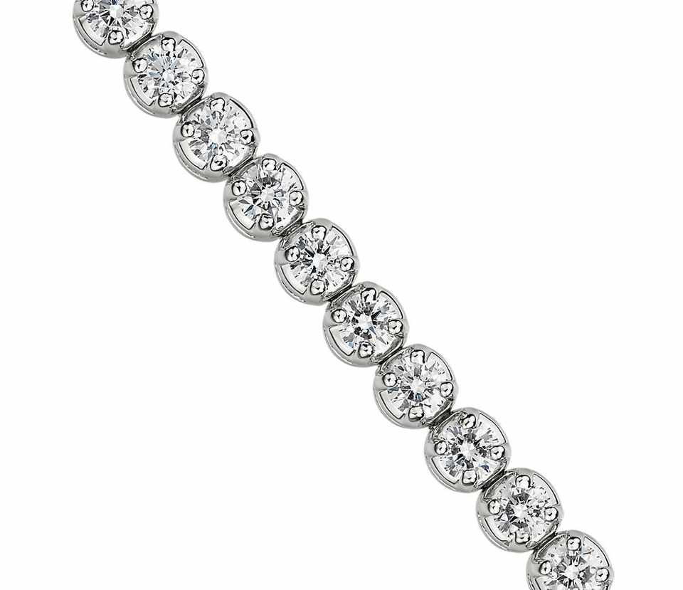 3mm Round Tennis Bracelet - Ice Dazzle - SynthaLux™ Moissanite - Tennis Bracelet