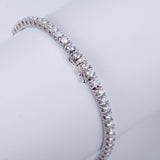 4mm Moissanite Tennis Bracelet in White Gold - Ice Dazzle - SynthaLux™ Moissanite - Tennis Bracelet