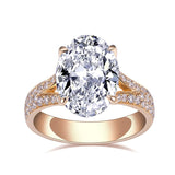 5.5 ctw Oval Lab Grown Diamond Engagement Ring - Ice Dazzle - VVX™ Lab Diamond - Engagement Rings
