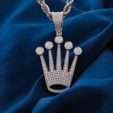 5 Point Crown Designer Pendant - Ice Dazzle - VVX™ Lab Diamond - Fashion Pendant
