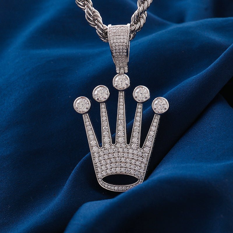 5 Point Crown Designer Pendant - Ice Dazzle - VVX™ Lab Diamond - Fashion Pendant