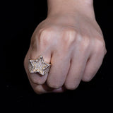 Arctic Star Iced Lab Diamond Fashion Ring in 18K Rose Gold - Ice Dazzle - VVX™ Lab Diamond - Fashion Ring