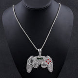Gaming Controller Custom Pendant in 10K White Gold - Ice Dazzle - VVX™ Lab Diamond - Pendant