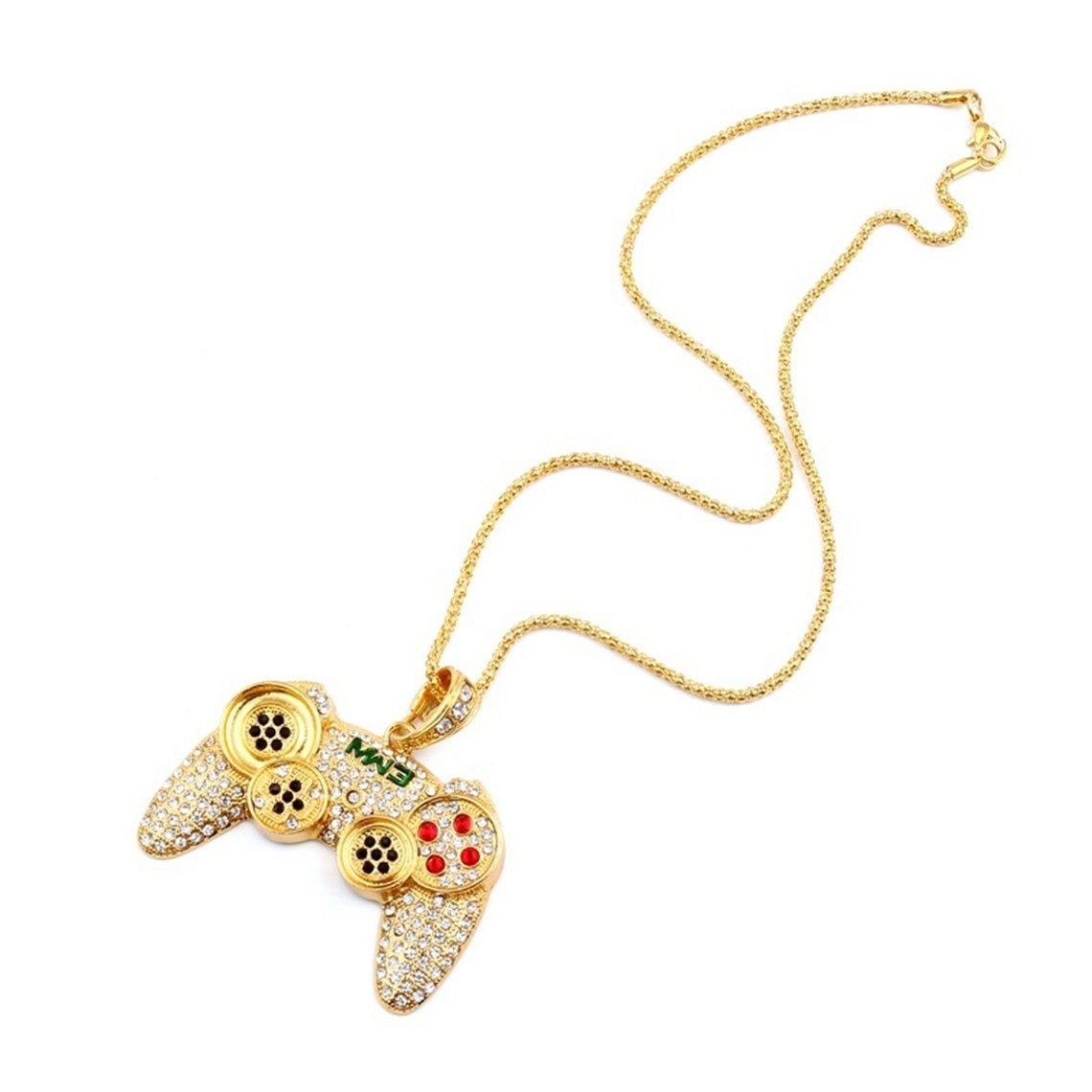 Gaming Controller Custom Pendant in 10K Yellow Gold - Ice Dazzle - VVX™ Lab Diamond - Pendant