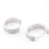 Lab Diamond Huggie Hoop Earrings - Ice Dazzle - VVX™ Lab Diamond - Hoop Earrings