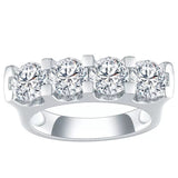 Lab Diamond Wedding Band for Her in 18K White Gold (2 Ct. Tw.) - Ice Dazzle - VVX™ Lab Diamond - Wedding Bands