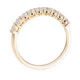 Lab Diamond Wedding Band for Her in 18K Yellow Gold - Ice Dazzle - VVX™ Lab Diamond - Wedding Bands