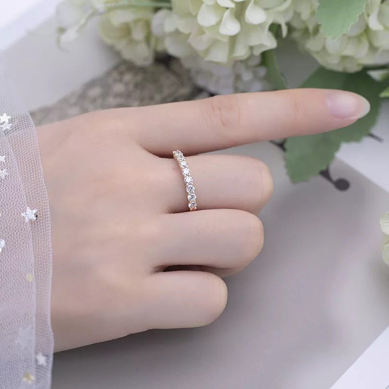 14k Round Diamond Unique Wedding Ring – FERKOS FJ