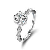 Lab Grown Diamond Engagement Ring in 14K White Gold (1.5 Ct. Tw.) - Ice Dazzle - VVX™ Lab Diamond - Engagement Rings