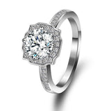Lab Grown Diamond Engagement Ring in 14K White Gold (1.5 Ct. Tw.) - Ice Dazzle - VVX™ Lab Diamond - Engagement Rings