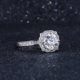 Lab Grown Diamond Engagement Ring in 14K White Gold (1.5 Ct. Tw.) - Ice Dazzle - VVX™ Lab Diamond - Engagement Rings