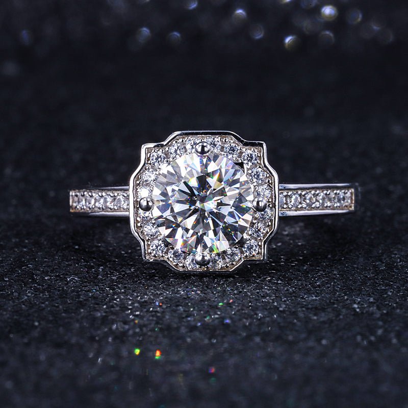 Lab Grown Diamond Engagement Ring in 14K White Gold (1.5 Ct. Tw.) - Ice Dazzle - VVX™ Lab Diamond - Engagement Rings