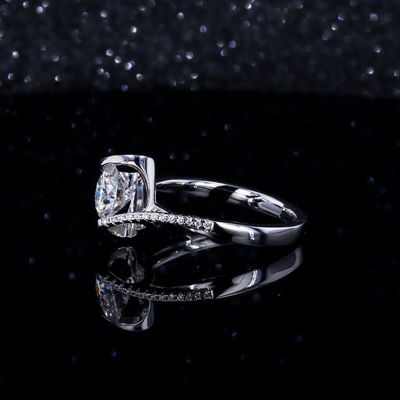 Lab Grown Diamond Engagement Ring in 14K White Gold (1.5 Ct. Tw.) - Ice Dazzle - VVX™ Lab Diamond - Engagement Rings