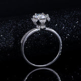 Lab Grown Diamond Engagement Ring in 14K White Gold (1.5 Ct. Tw.) - Ice Dazzle - VVX™ Lab Diamond - Engagement Rings